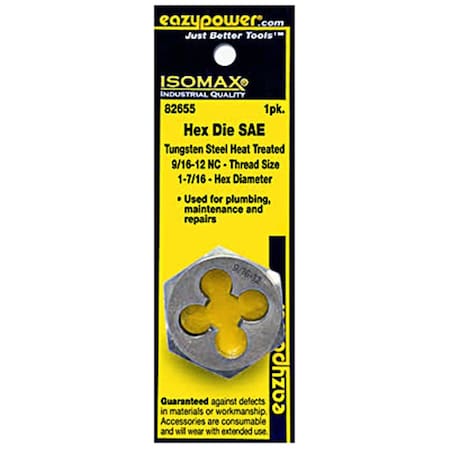 Eazypower 0.57 x 12 in. Coar Hex Die 248080